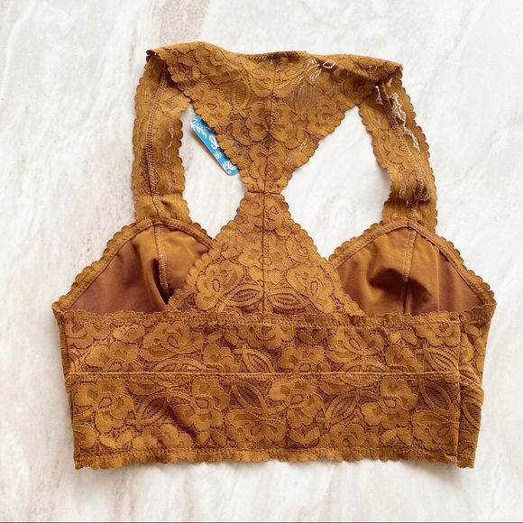 Free People Galloon Lace Racerback Bralette NWT XS - Picture 4 of 6